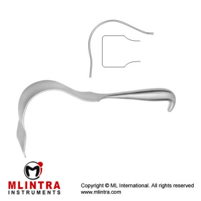 Polloson Retractor Stainless Steel, 29 cm - 11 1/2"